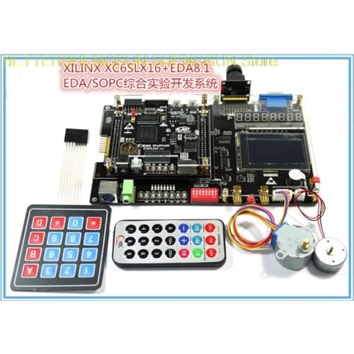 EDA8.1 XC6SLX16 V1.1 USB2.0 touch screen ad Da stepper DC motor