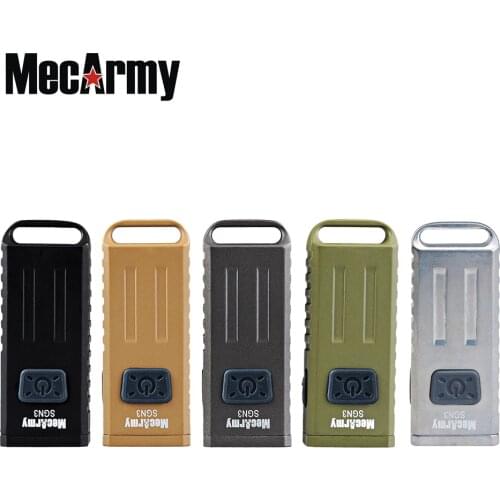 MecArmy SGN3 Mini USB Rechargeable Flashlight White/ Red/ UV XP-G2 LED MAX 160 lumens small torch self defence EDC Light
