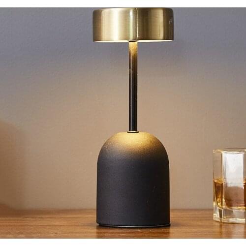 Personality Led Bar Table Lamp Stepless Dimming Rechargeable Restaurant Hotel Cafe Desk Light Bedroom Bedside Night Light