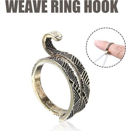 Knitting Sewing Tool Finger Ring Loop Crochet Line Needle Thimble Accessories For Lovers Of Knitting Protect Fingers