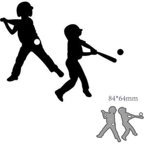 Metal cutting dies cut die mold Playing baseball decoration Scrapbook paper craft knife mould blade punch stencils dies