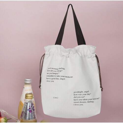 Fashion Canvas Lunch Box Tote Cooler Tote Bag Picnic Dinner Container School Food Storage Bag Handbag