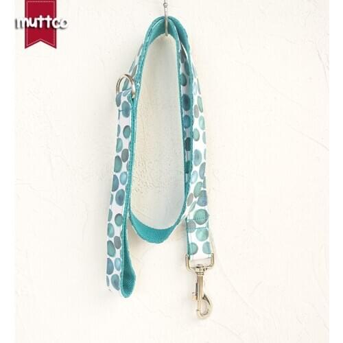 MUTTCO retailing self-design modern serviceable dog leash THE BUBBLE national style dog collars and leashes 5 sizes UDL053