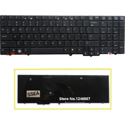 SSEA New laptop Black US Keyboard For HP EliteBook 8540P 8540W 8540 Keyboard