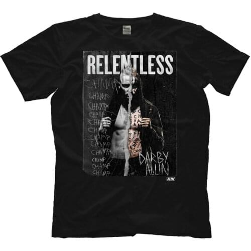 Official AEW - All Elite Wrestling : Darby Allin "Relentless Champion" T-Shirt