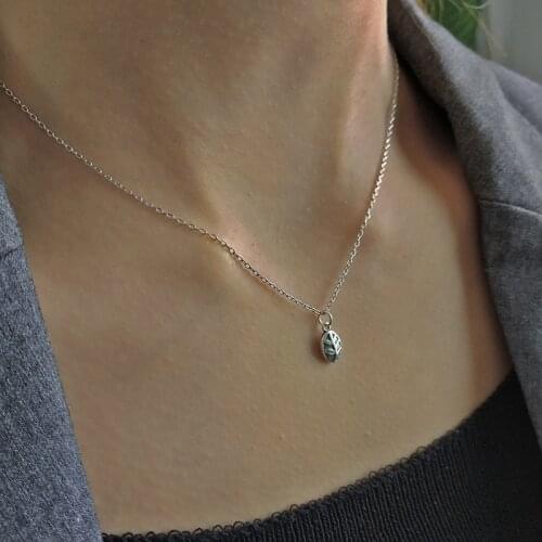 WTLTC 925 Sterling Sliver Tiny Leaf Chokers Necklace Chic Small Oval Coin Disc Necklaces Initial Charms Layered Choker for Women