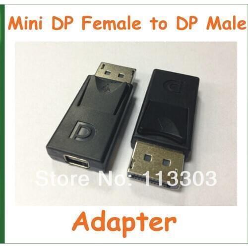 100pcs DP DisplayPort Converter - Mini DP Female to DP Male Computer Adapter Connector Extender