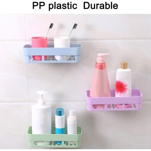 Bathroom Shelf Bathroom Adhesive Storage Rack Hooks Kitchen Home Decoration Corner Shower Shelf Rack Storage Rack Organizer Ship