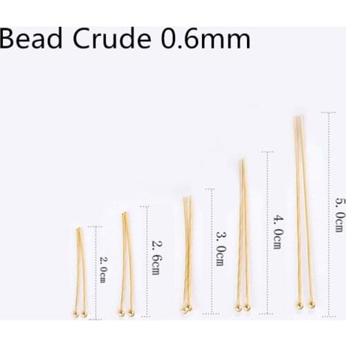 18K Gold-Plated Brass Copper Real Gold Flat Head Needle Head Needle 9-Shaped Needle Flat Needle Diy 0.6MM*20Pcs