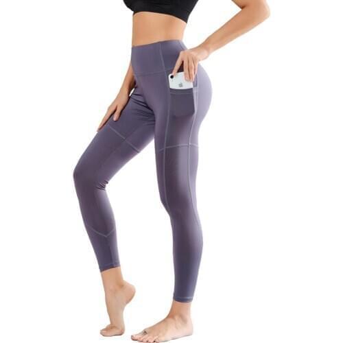 Push Up Fitness Leggings Women High Waist Workout Legging with Pockets Elastic Running Leggins Pants Girl Fitness Clothing