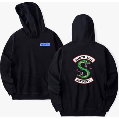 Riverdale Hoodie Sweatshirts Plus Size South Side Serpents Streetwear Tops Spring Hoodies Men Women Hooded Pullover Tracksuit