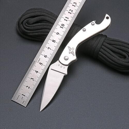 Sanrenmu 6020 Mini Folding Knife Keychain Knife Outdoor Camping Survival Hunting Utility Knife EDC Pocket Tool