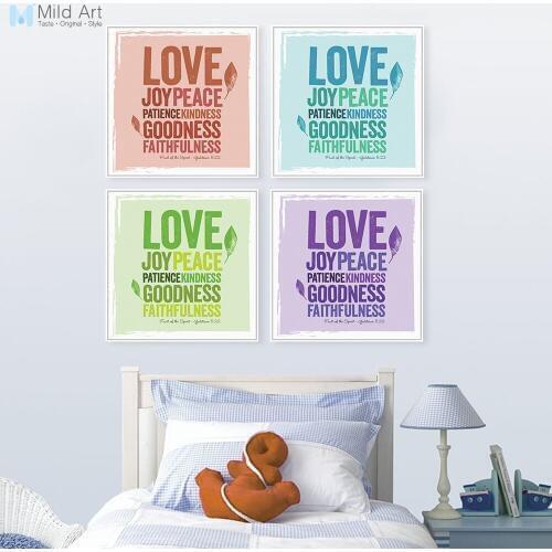 Modern Minimalist Inspirational Typography Love Quotes A4 Large Art Print Poster Wall Picture Canvas Painting Custom Home Deco