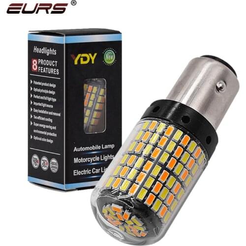 1PCS S25 1157 LED Canbus 4014 168smd LED Signal Light BAY15D P21/5W LED Bulb Car Reserve Lamps Auto Brake Light 12V White Yellow