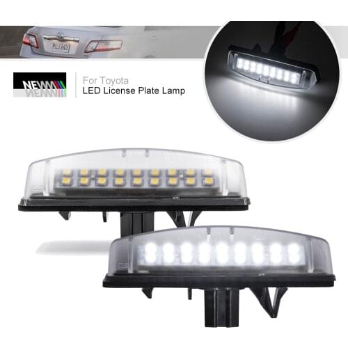 2x LED Number License Plate Lights For Toyota Camry/Aurion Avensis Verso Echo Prius For MITSUBISHI Grandis Colt plus