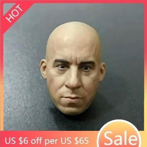 TBLeague 1/6 Vin Diesel Head Sculpt The Last Witch Hunter Male Soldier Head Played Toys Collection