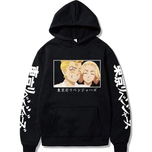 New Japanese Anime Tokyo Revengers Hoodie Men Kawaii Harajuku Manga Graphic Unisex Long Sleeve Pullover Funny Clothes