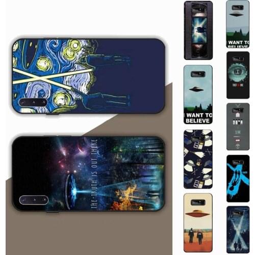 TOPLBPCS The X Files I Want to Believe Phone Case for Samsung Note 3 4 5 7 8 9 10 20 pro lite ultra for Oppo A9 2020