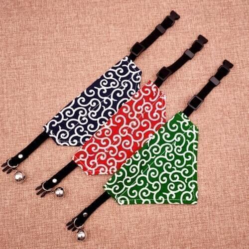 Triangle Scarf Pet Scarf Fashion Cute Pet Products Triangle Pattern Light Soft Comfortable Headscarf Collar Length Adjustable