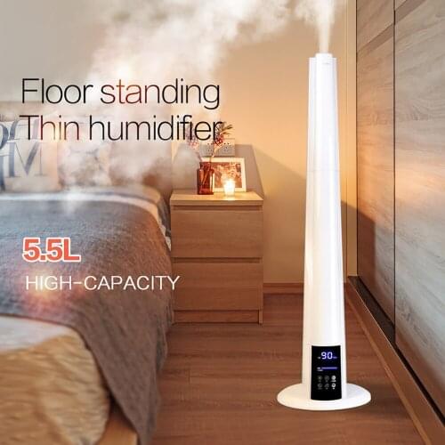 5.5L Large Floor Standing Air Diffuser Household Big Fog Humidifier Ultrasonic Essential Oil Diffuser Portable Fogger