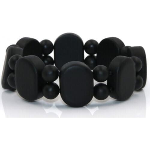 WWLB High Quality Real Bianshi Black Bian Natural Stone Bianshi Bracelet Carve Black Bracelet For Men Women Fashion Jewelry Gift
