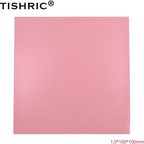 TISHRIC High Performace Computer Fan PC Heatsink Heat Sink Cooling Cooler Conductive Silicone Pad GPU CPU Thermal Pads 1.5mm