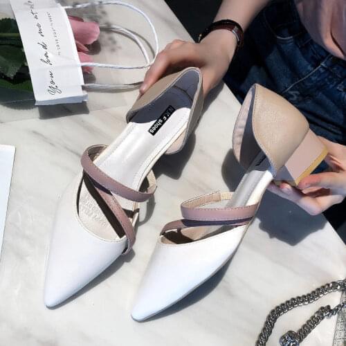Ins Hot New 2021 Fine Heel Heel Sandals Pointed Toe Mesh Slingback Sandals For Women Party Shoes Shoes Elegant Pumps Shoes