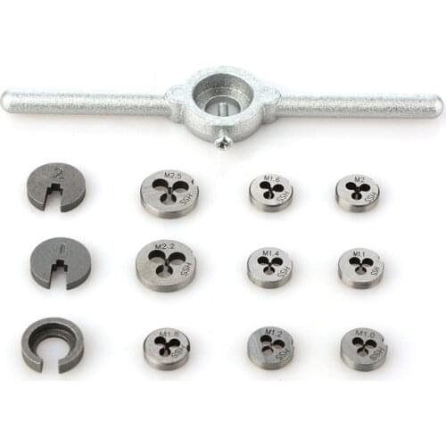 1 Set Mini HSS Tap and Die Set- 30PCS Essential Threading Tool with Storage Case M1/M1.1/M1.2/M1.4/M1.6/M1.8/M2/M2.2 /M2.5 Screw