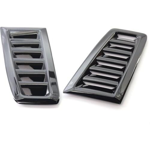 2 Pcs Decorative Hood Bonnet Vent, Air-Flow Intake Louvers Hoods Vents, for FORD FOCUS MK 2 RS Style ABS PLASTIC