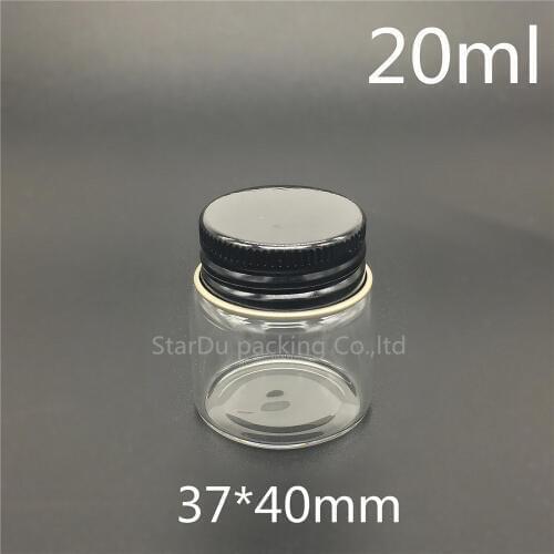 200pcs/lot 37*40mm 20ml screw neck glass bottle for vinegar or alcohol,carft/storage candy,liquid cosmetic bottles