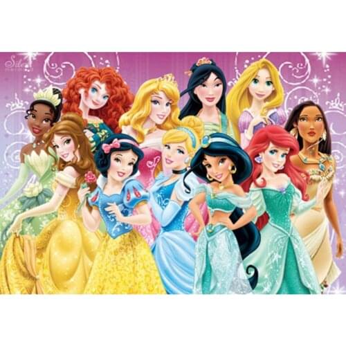 Disney Diamond Embroidery Full Drill Cartoon Princess Cross Stitch Kits 5D DIY Mosaic Landcape Painting Rhinestones Home Decor