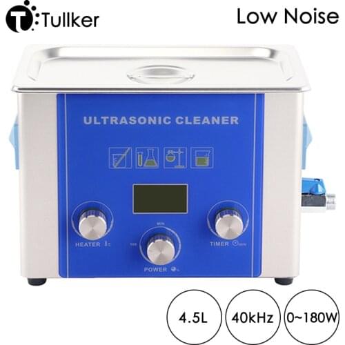 Digital Ultrasonic Cleaner Bath 4L Circuit Board Oil Dust Remove Hardware Ultra Sonic Washer Glassware Chain Ultrasound Cleaning