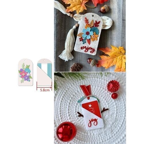 Graceful Foldable Flower Tag Popular Best Seller Metal Cutting Dies Scrapbooking Album Paper DIY Cards Crafts New 2019