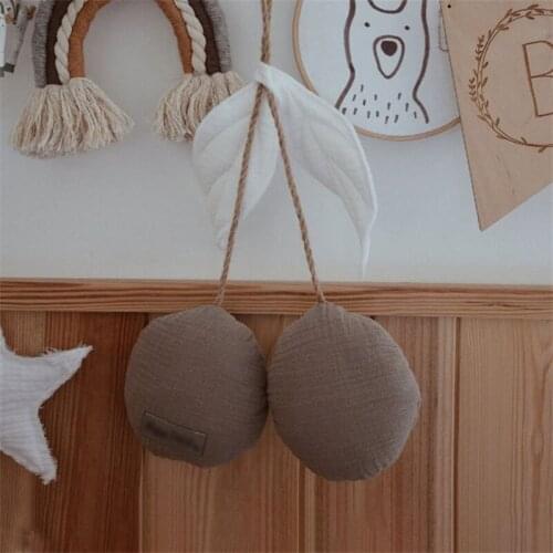 Creative Handmade Small Cherry Childrens Tent Decoration Kids Baby Room Hanging Decor Wedding Ornament Photography Props Gifts