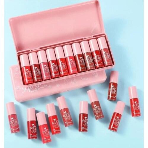 Mini Velvet Matte Lip Glaze Waterproof Non-stick Long Lasting Lipstick Not Easy To Fade Lip Gloss Cosmetic Makeup 10Colors