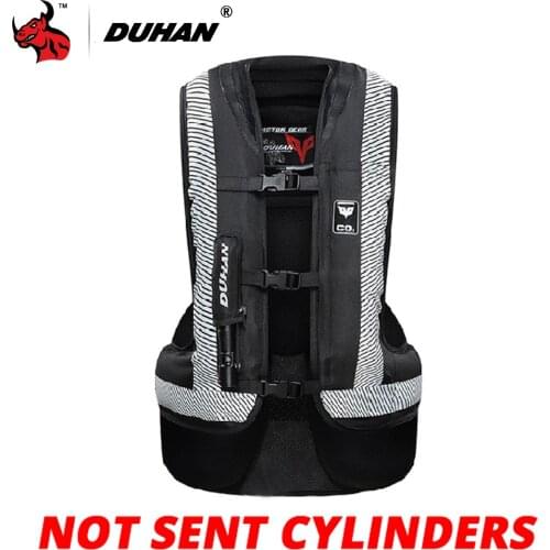 DUHAN New Motorcycle Air-bag Vest Motorcycle Vest Motorcycle Jacket Motocross Protection Reflective Motorbike Airbag Moto Vest
