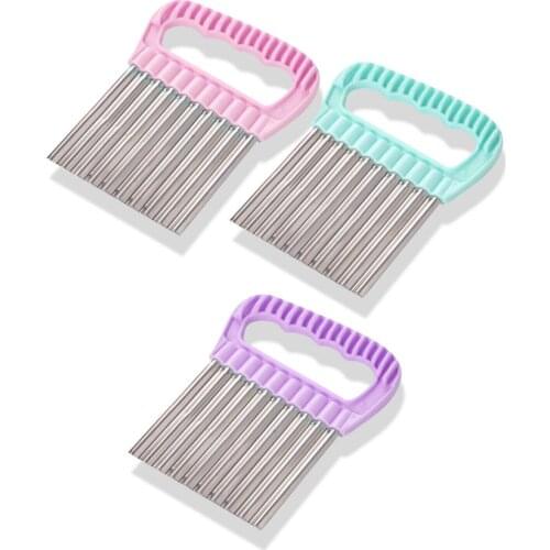 Sampurchase Shaped Stainless Steel Practical Chips Slicer