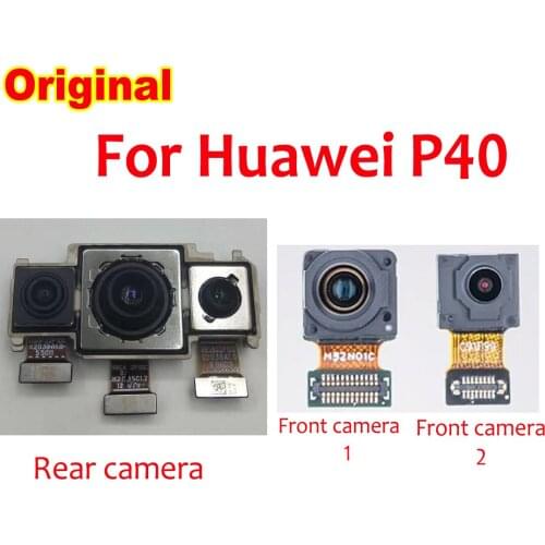 Original Front Rear Back Camera For Huawei P40 Main Facing Camera Module Flex Replacement spare parts