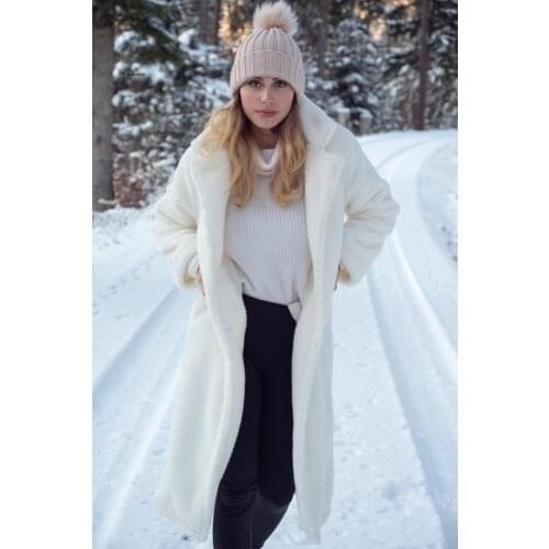 Faux Fur Teddy Coat Women Autumn 2021 Casual Female Winter Long Jacket Thick Warm Outwear Long Sleeve Fur jaqueta feminina