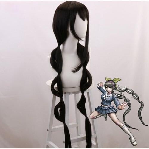 120cm Anime Danganronpa Cosplay Wig Chabashira Tenko Tenko Role Play Styled Braid Hair Costumes Kawaii Accessories