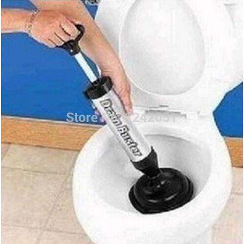 HAND POWER DRAIN BUSTER CLEANER TOILET PLUNGER TOOL