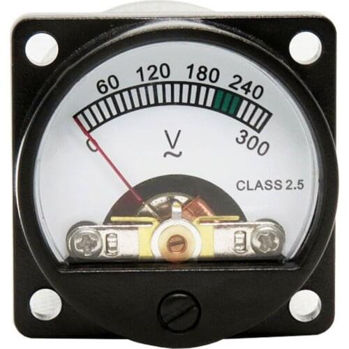 Ball-blower Voltmeter With Backlight Warm Yellow Light Emitting Voltmeter Audio Power Filter AC Meter Head