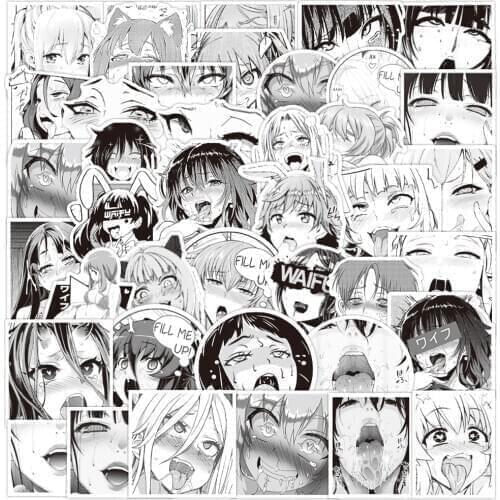 10/30/50PCS Black and White Sexy Stickers Laptop Guitar Luggage Fridge Skateboard Bike Waterproof Graffiti Sticker Decal Kid Toy