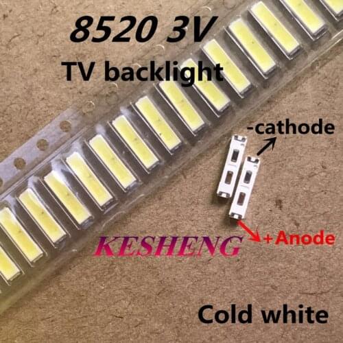 PER LG SMD 8520 LED Backlight 0.5 W 8520 3 V bianco Freddo-55LM TV Application/1000 PZ