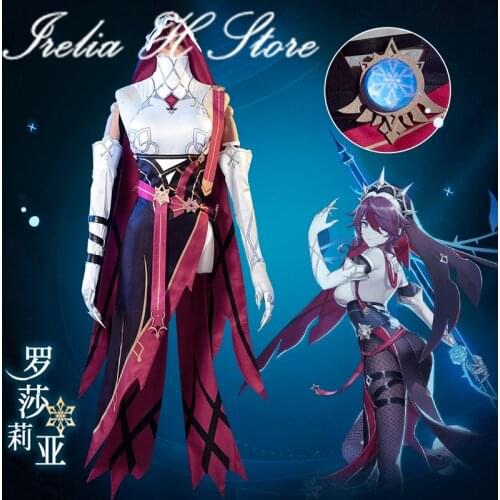Rosaria Cosplays Genshin Impact Rosaria Cosplay Costume dress female Halloween Costume Party dress