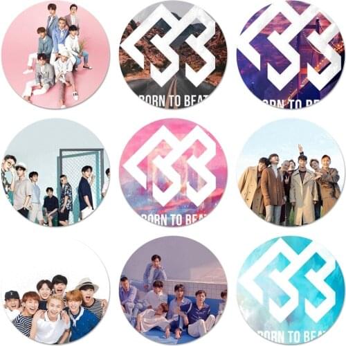 58mm BTOB K Pop Bands Icons Pins Badge Decoration Brooches Metal Badges For Backpack Decoration