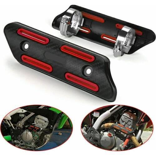 3pcs/set Motorcycle Exhaust pipe Heat Shield cover Guard For Universal Motorbike Exhaust Pipe Heat Shield Cover Guard Protector