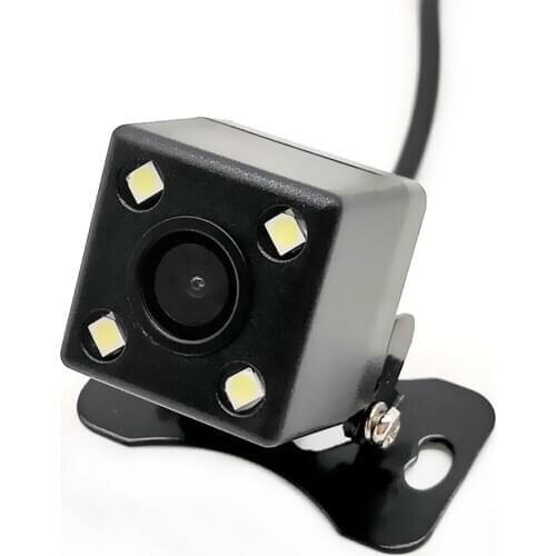 Car rear view camera 4 LED night vision reversing automatic parking monitor CCD waterproof 170 degree HD video