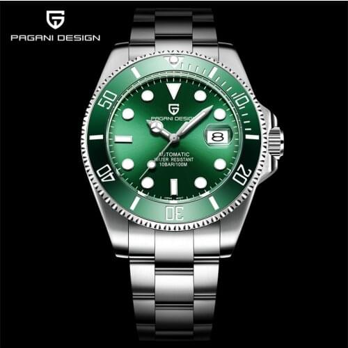 Pagani Design Fashion Business Wrist Watches Stainless Steel Automatic Mechanical Watch Men Luxury Sapphire Glass Luminous Clock