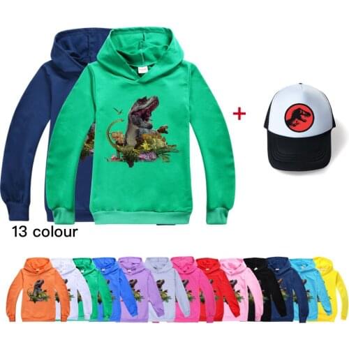 New Children Hoodie Simulation 3D Printing Anime Hoodie Dinosaur Clothes 2-16T Hoodie Kids Casual Pullover Boy Girl Long Sleeve